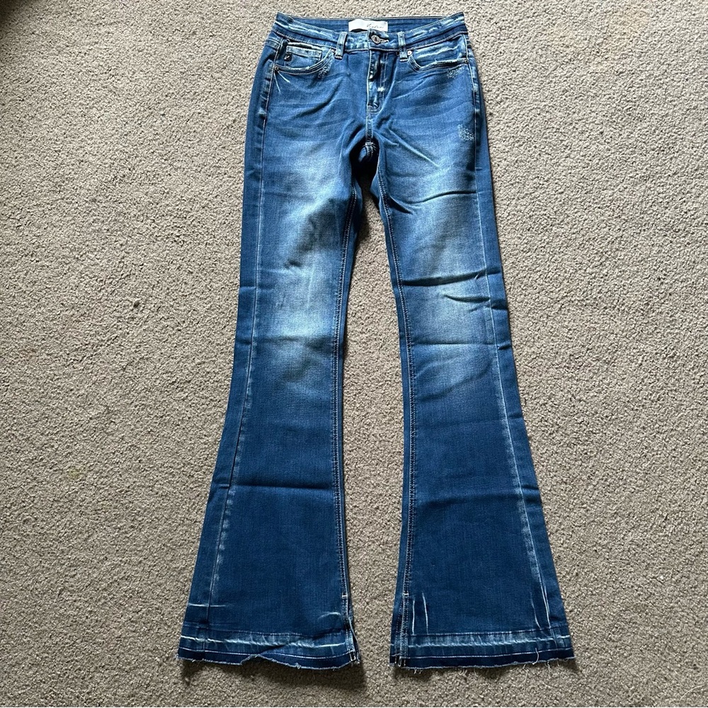 KanCan Blue Flare Denim Jeans Sz 5/26 KC7315M